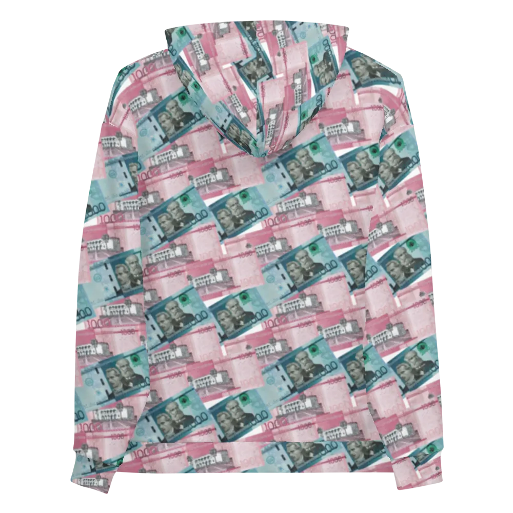 1000 y 2000 Dominican Pesos All-Over Print Unisex Hoodie