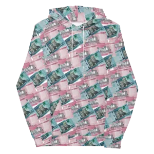 1000 y 2000 Dominican Pesos All-Over Print Unisex Hoodie