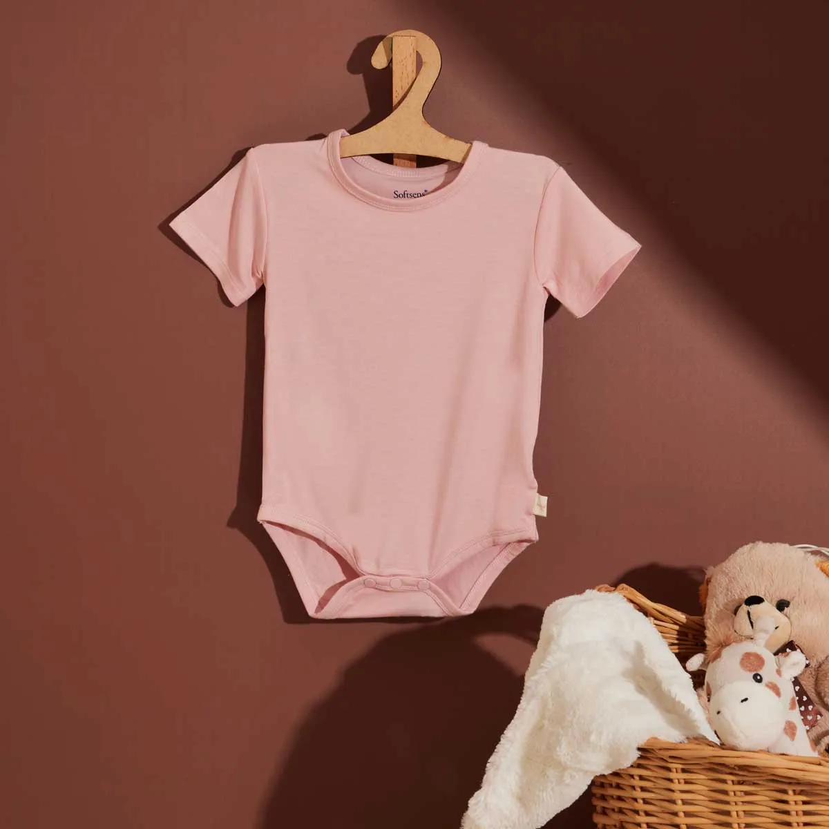 6 – Pack Short Sleeve Bamboo Rompers