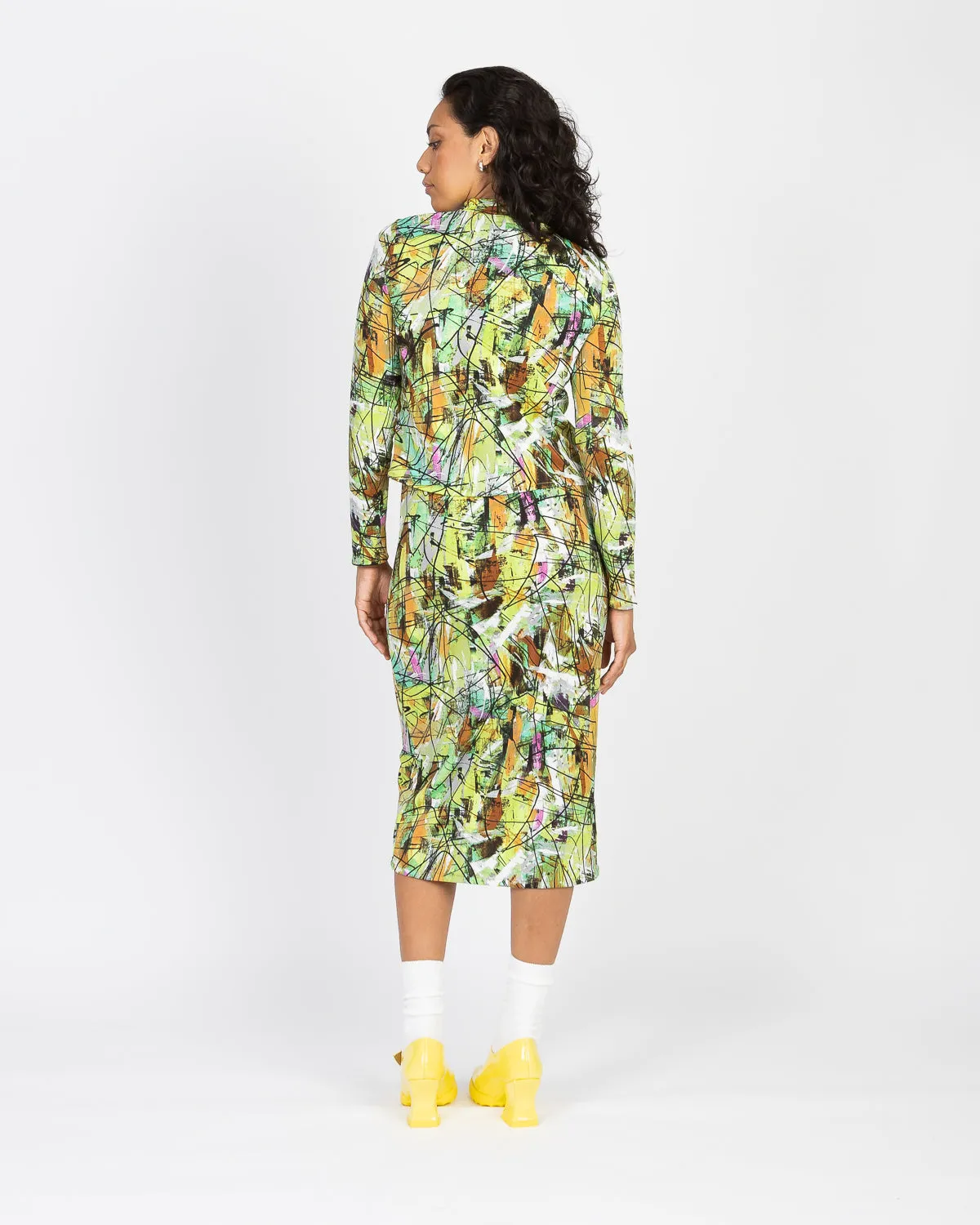 80's Print Dress Set