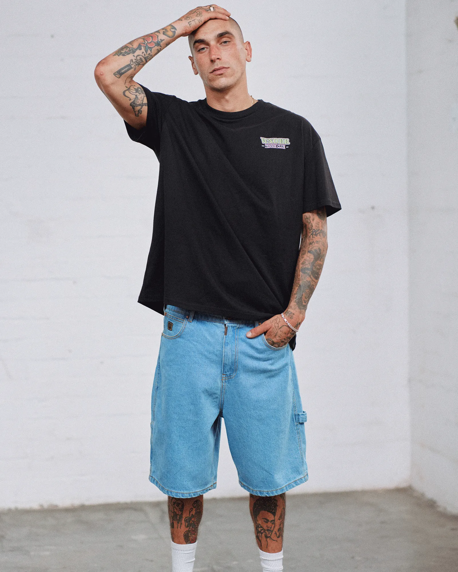 ACE BOX FIT TEE - BLACK