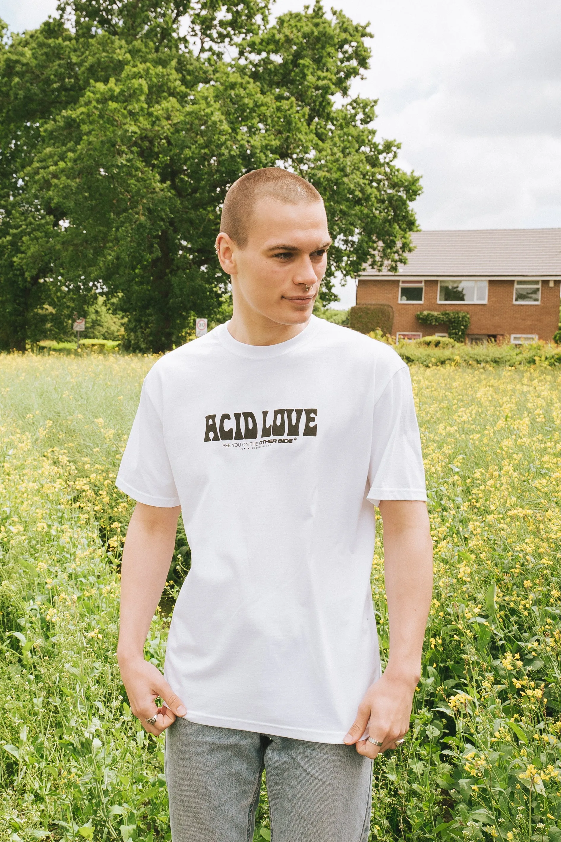 ACID LOVE 0.06 'Other Side' Tee - White