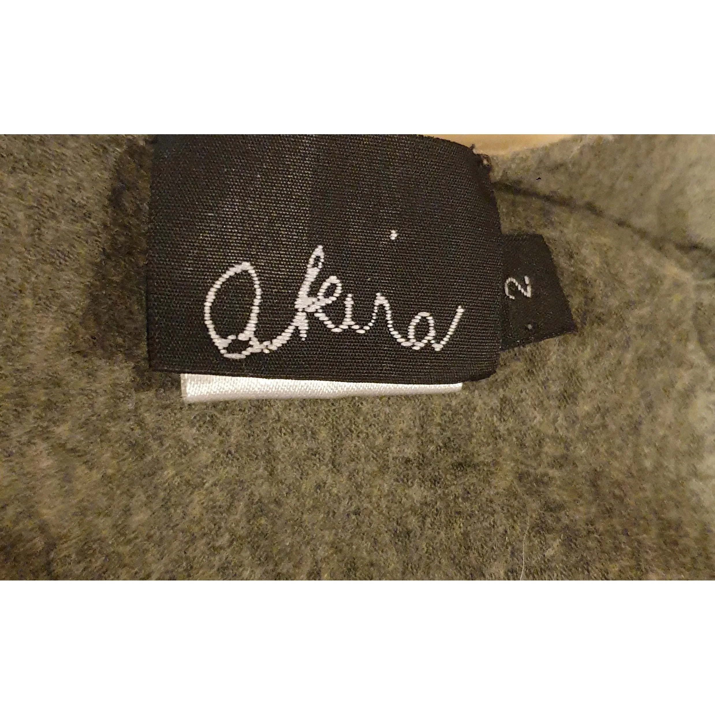 Akira Isogawa grey stretchy feel dress with unique and pretty bunching neckline size S/AU 10