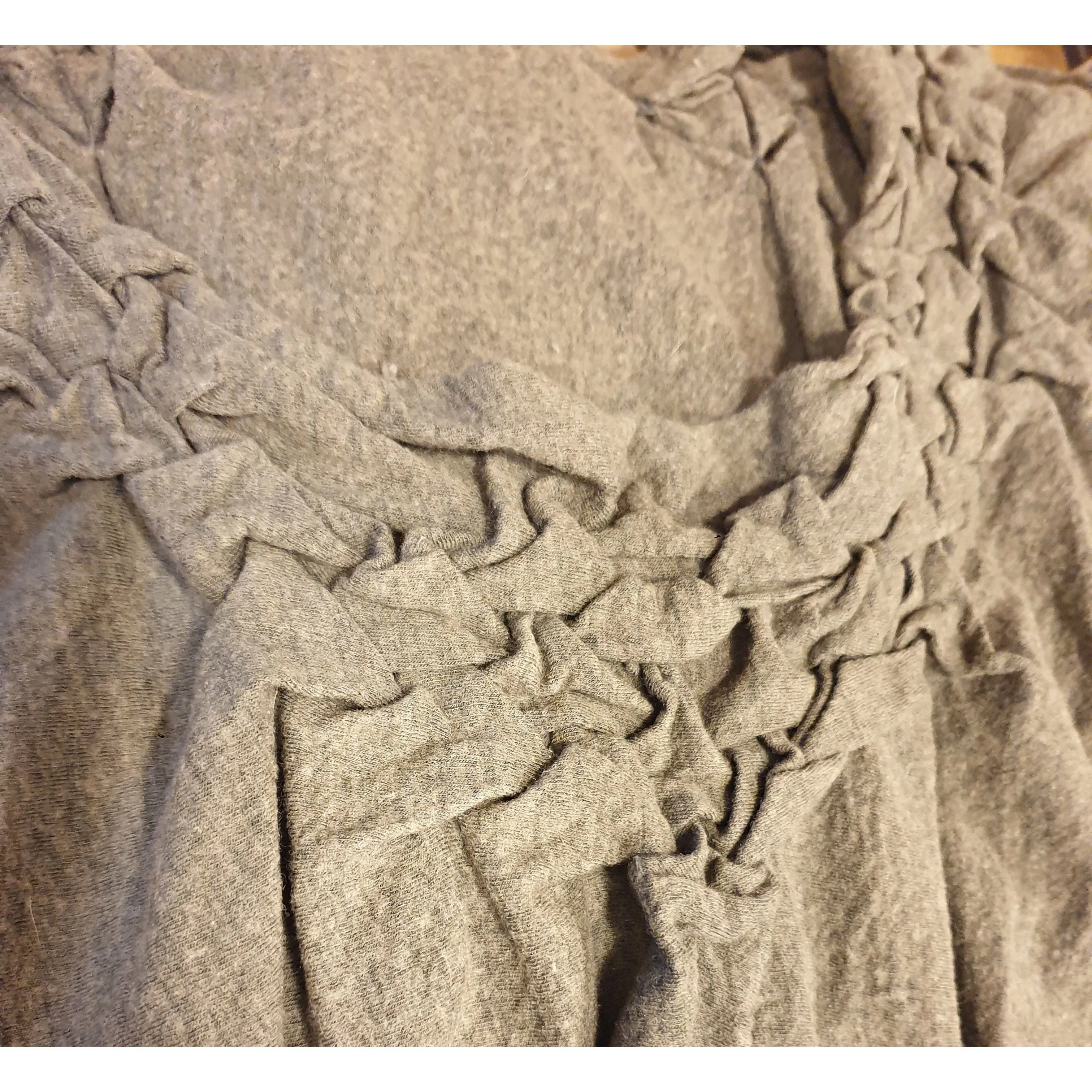Akira Isogawa grey stretchy feel dress with unique and pretty bunching neckline size S/AU 10