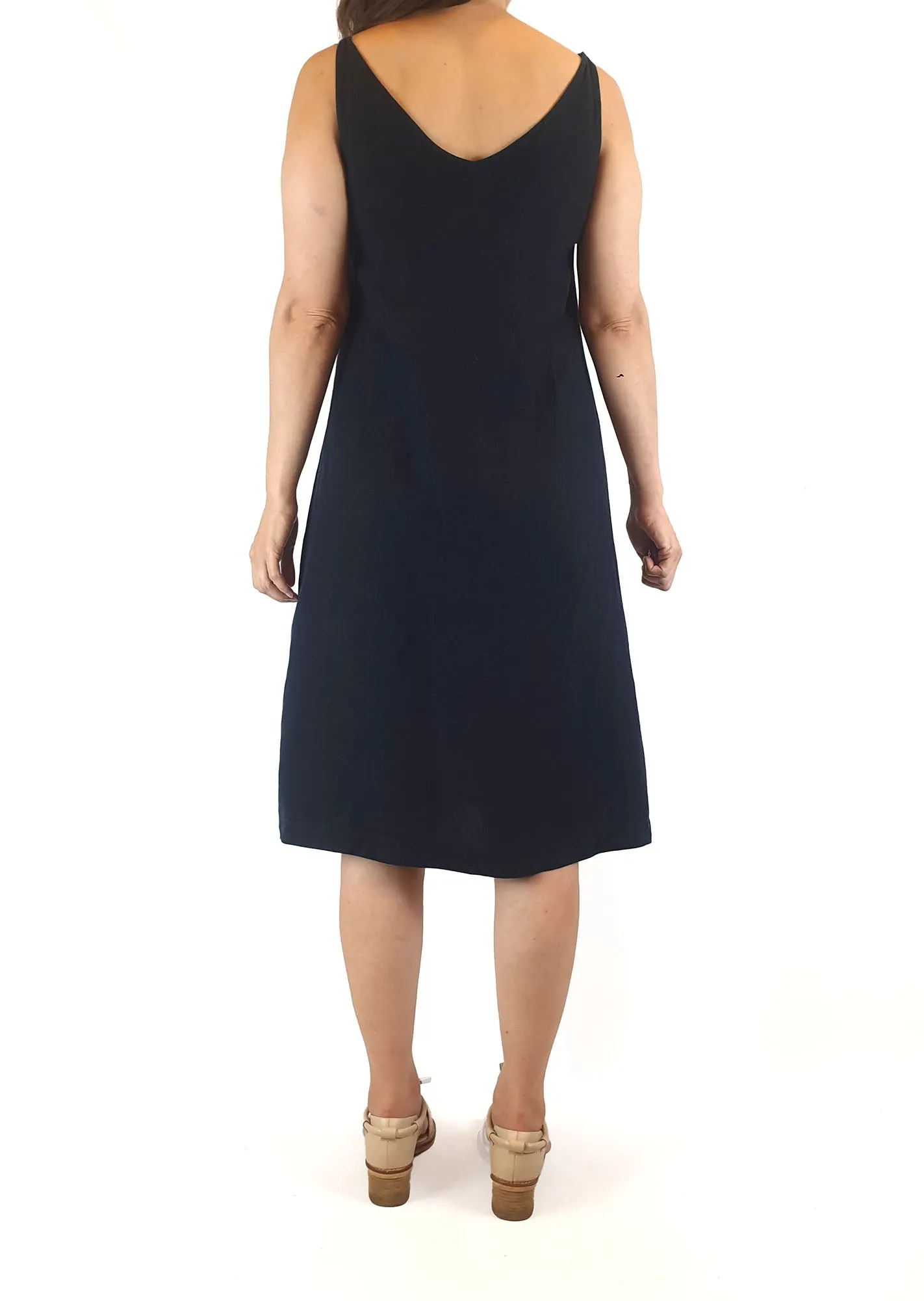 Alpha 60 navy dress with spagetti straps size XXS (best fits sizes 6-8)