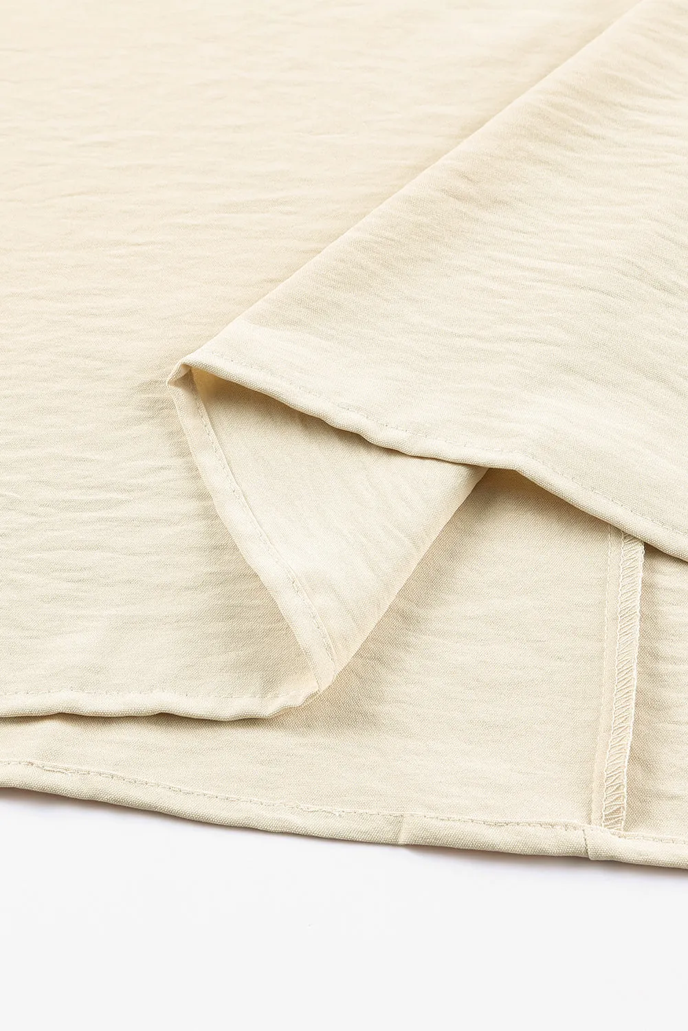 Apricot Smocked Wrist Shift Top