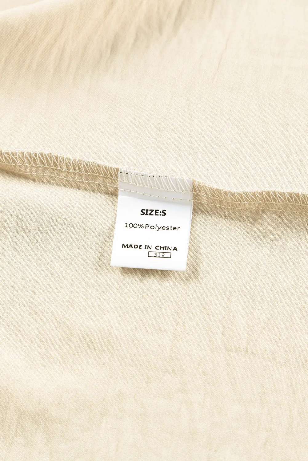Apricot Smocked Wrist Shift Top