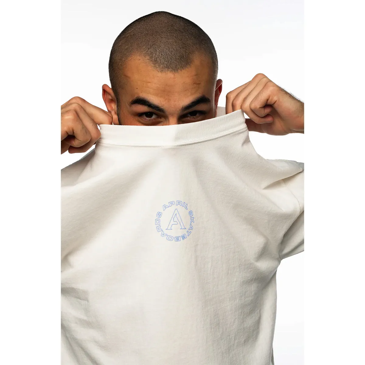 April - Full Circle Tee White