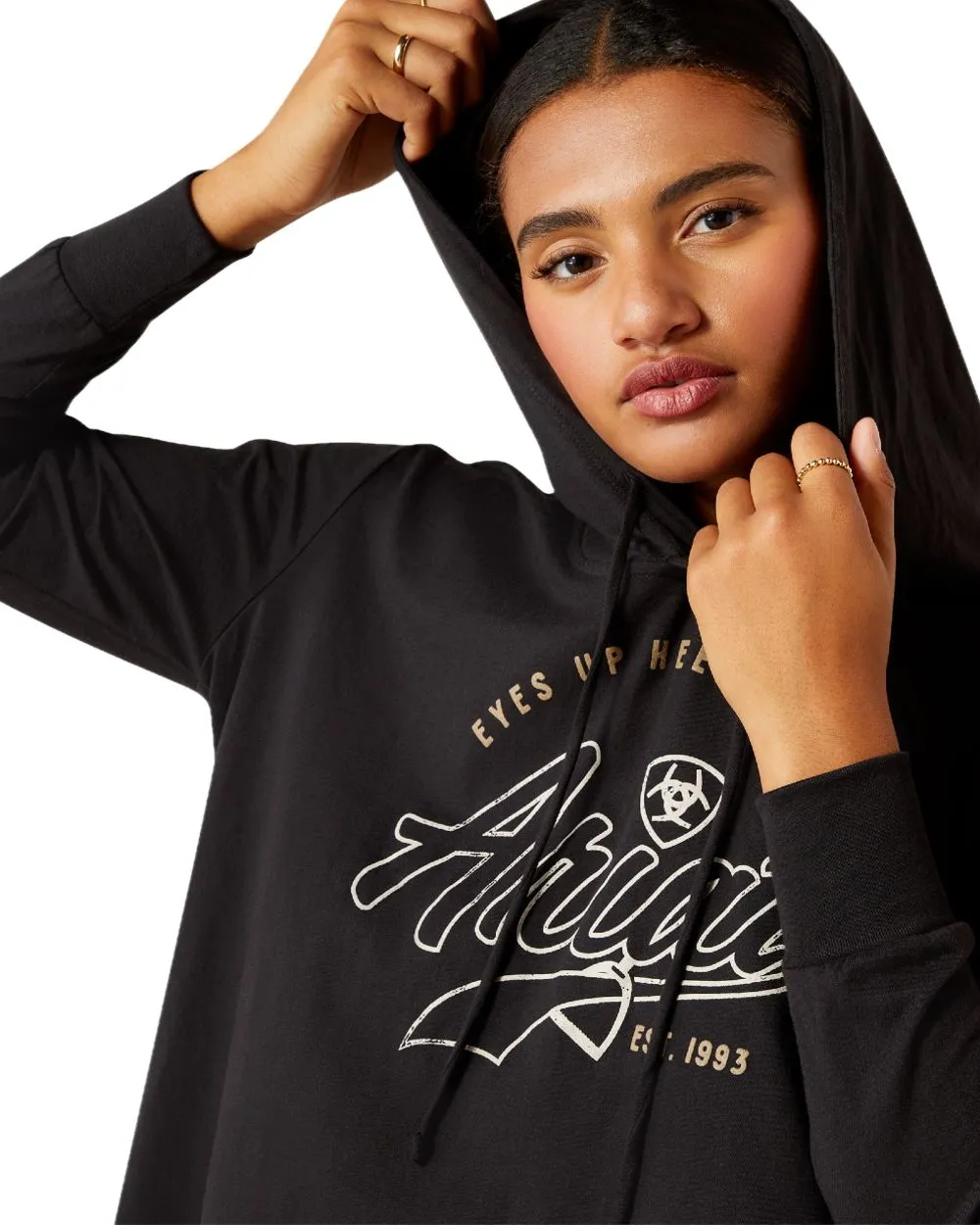 Ariat Womens Heels Down Hoodie T-Shirt