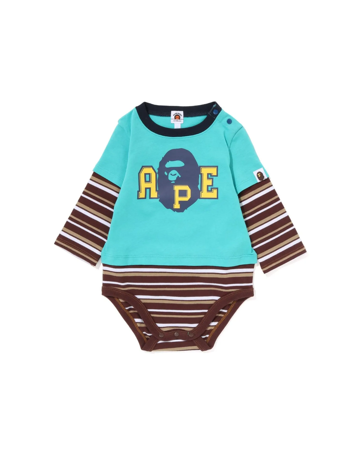 Babies Hoop Ape Head Layered Bodysuit