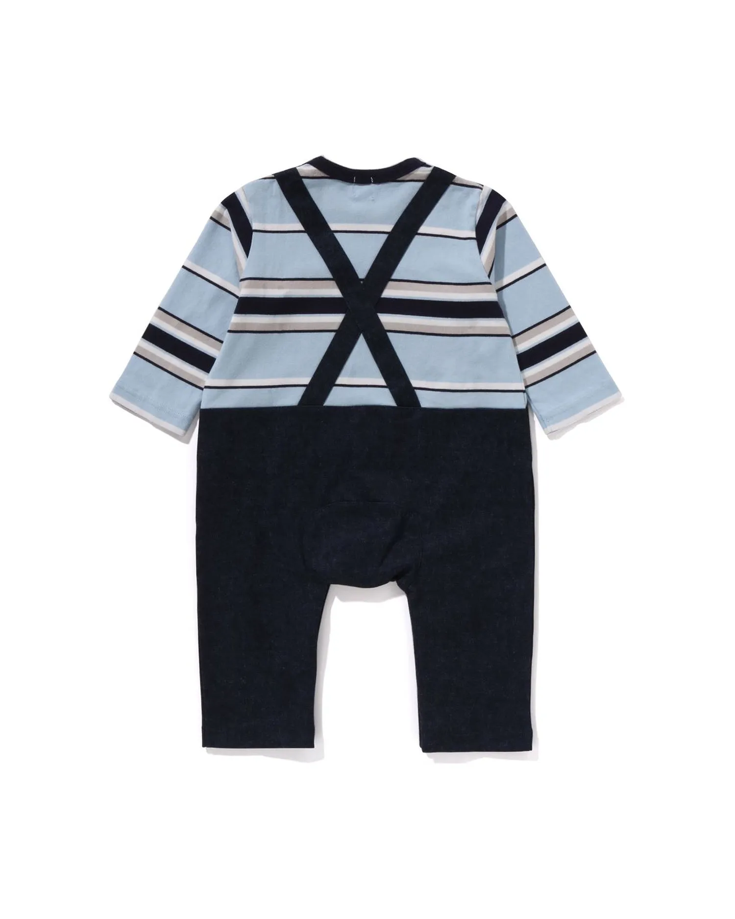 Babies Ls Tee Layered Overall Rompers