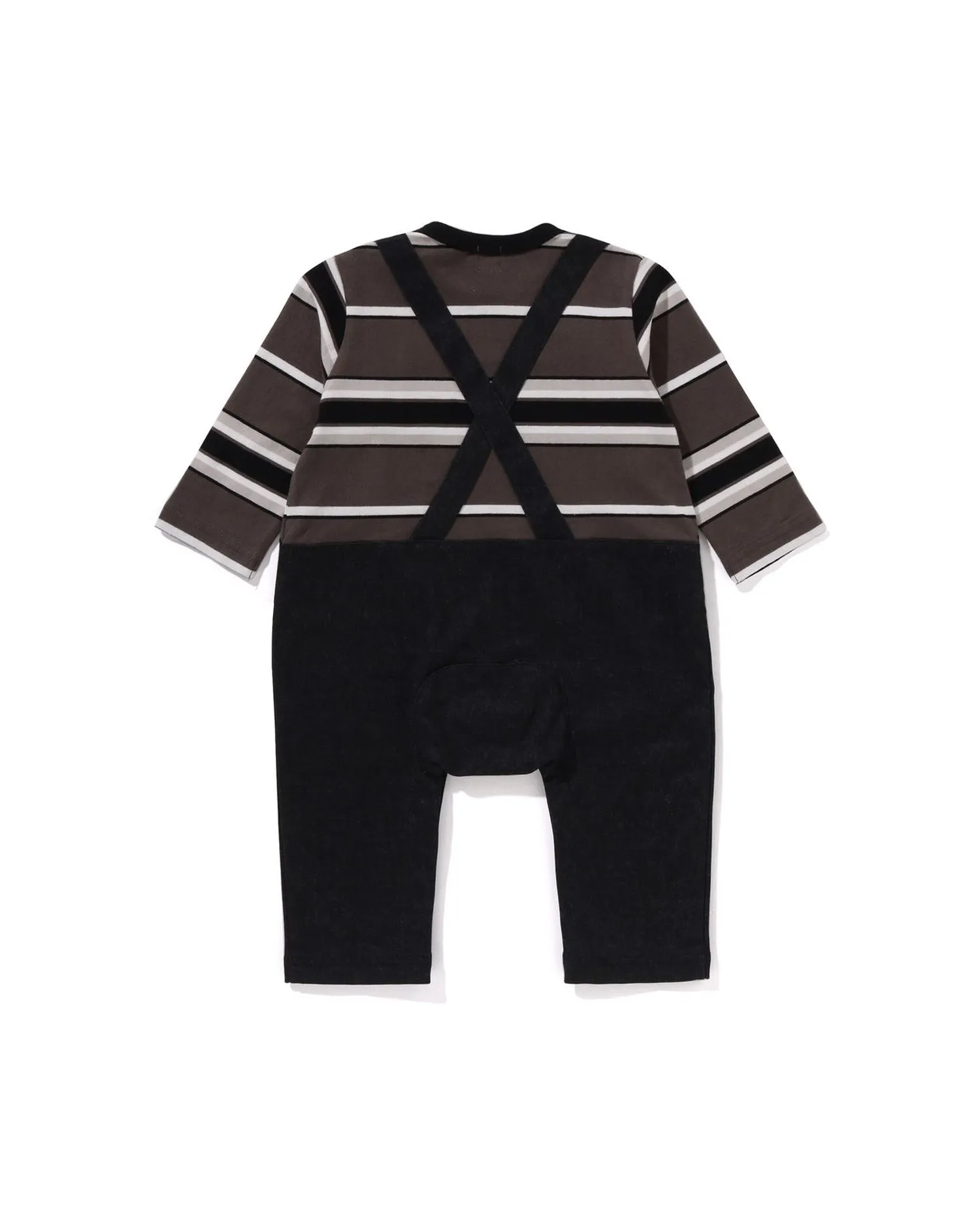 Babies Ls Tee Layered Overall Rompers