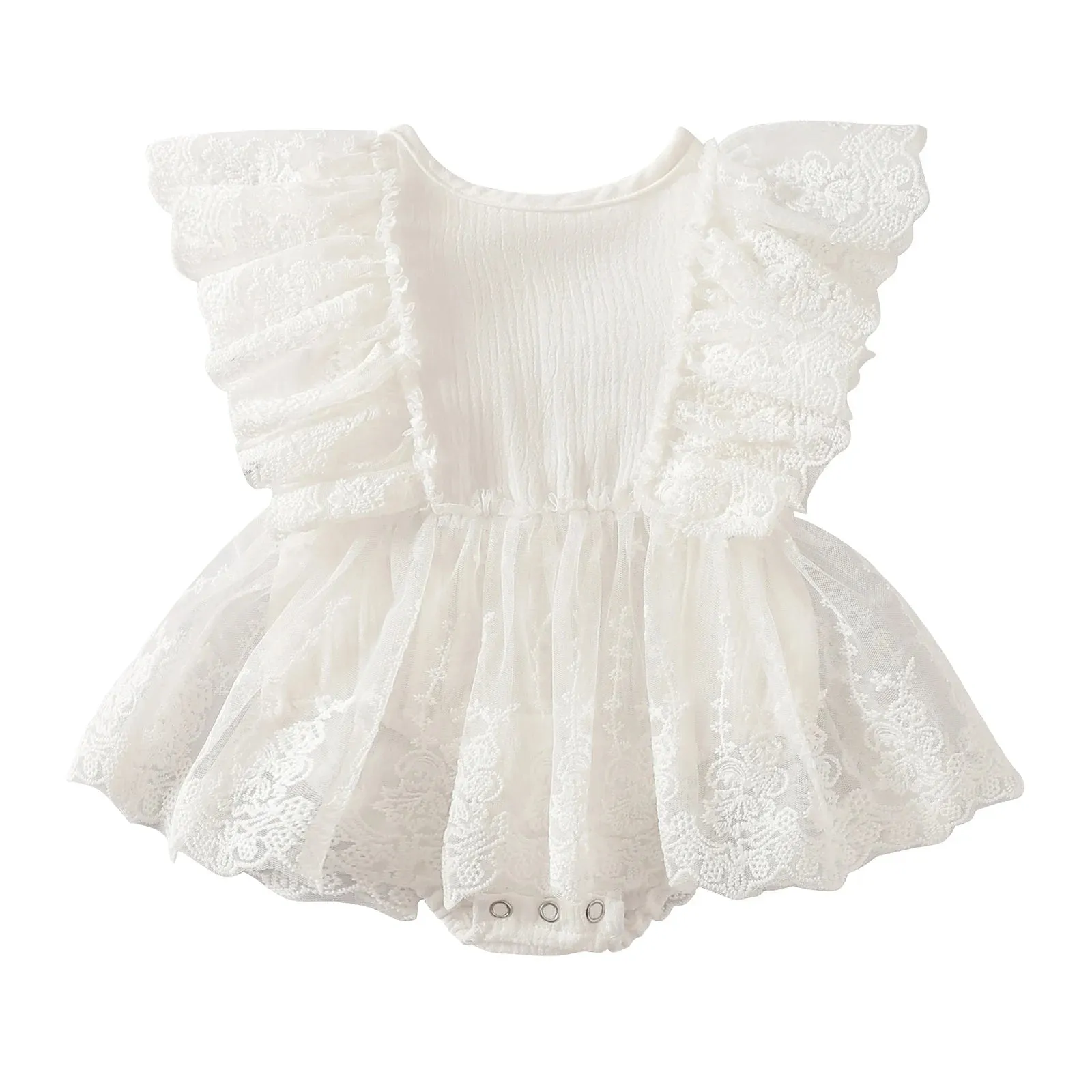 Baby Girls Lace Romper Dress