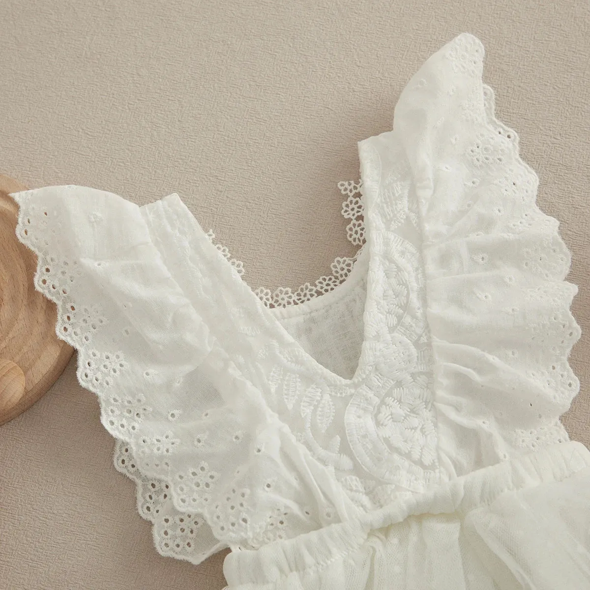 Baby Girls Lace Romper Dress