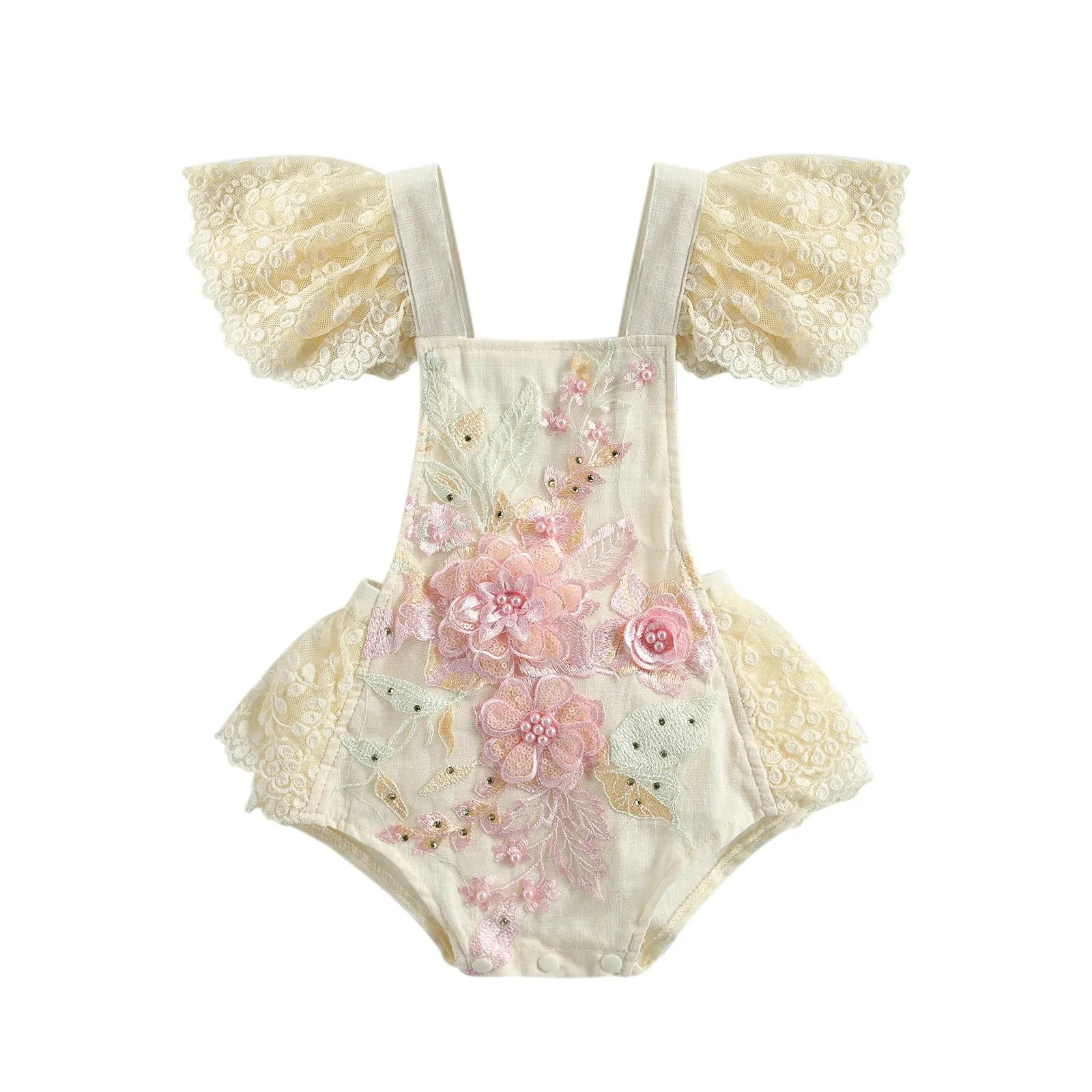 Baby Girls Lace Romper Dress
