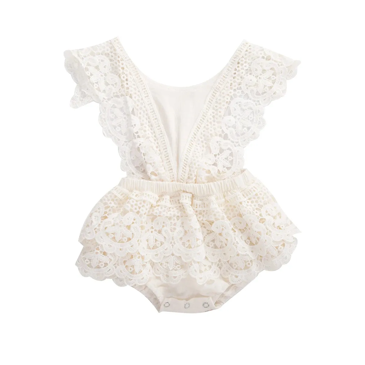 Baby Girls Lace Romper Dress