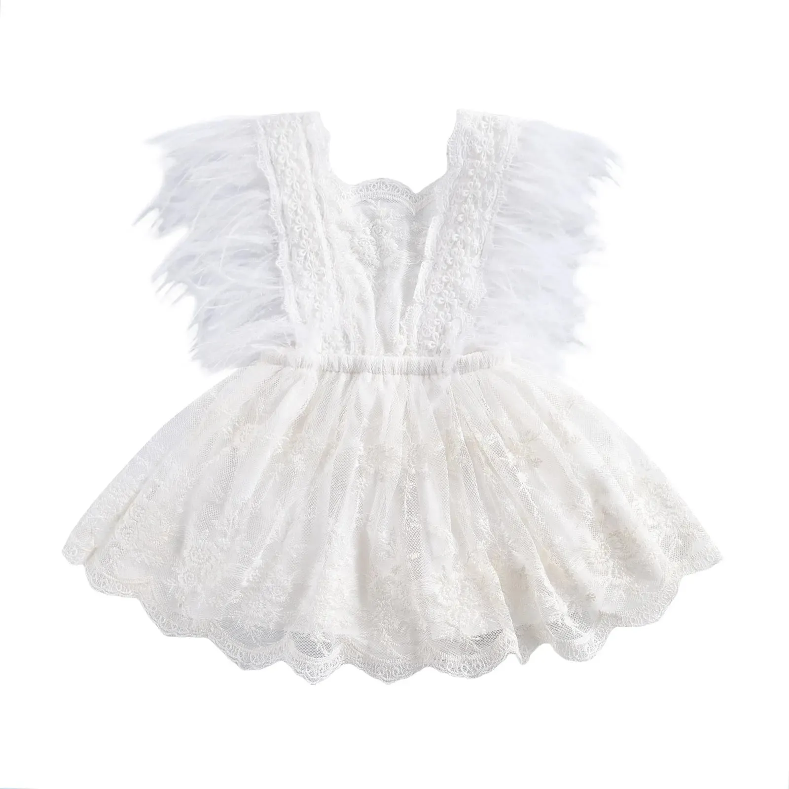 Baby Girls Lace Romper Dress
