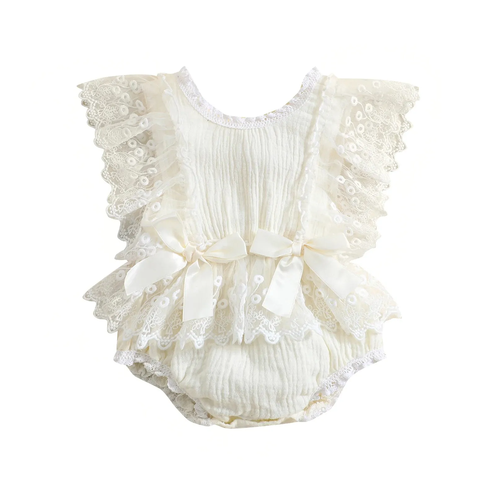 Baby Girls Lace Romper Dress