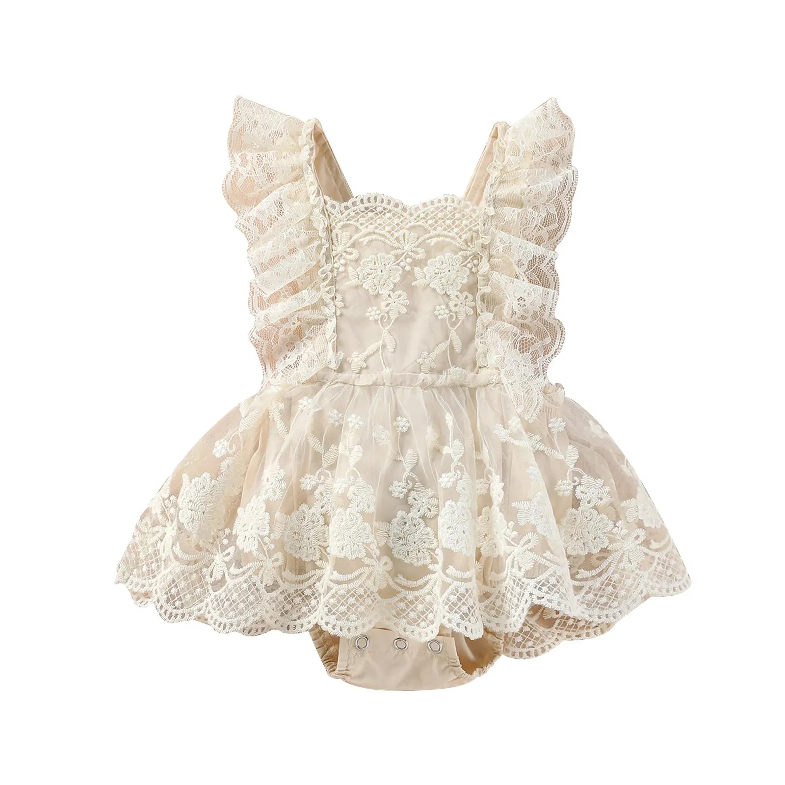 Baby Girls Lace Romper Dress