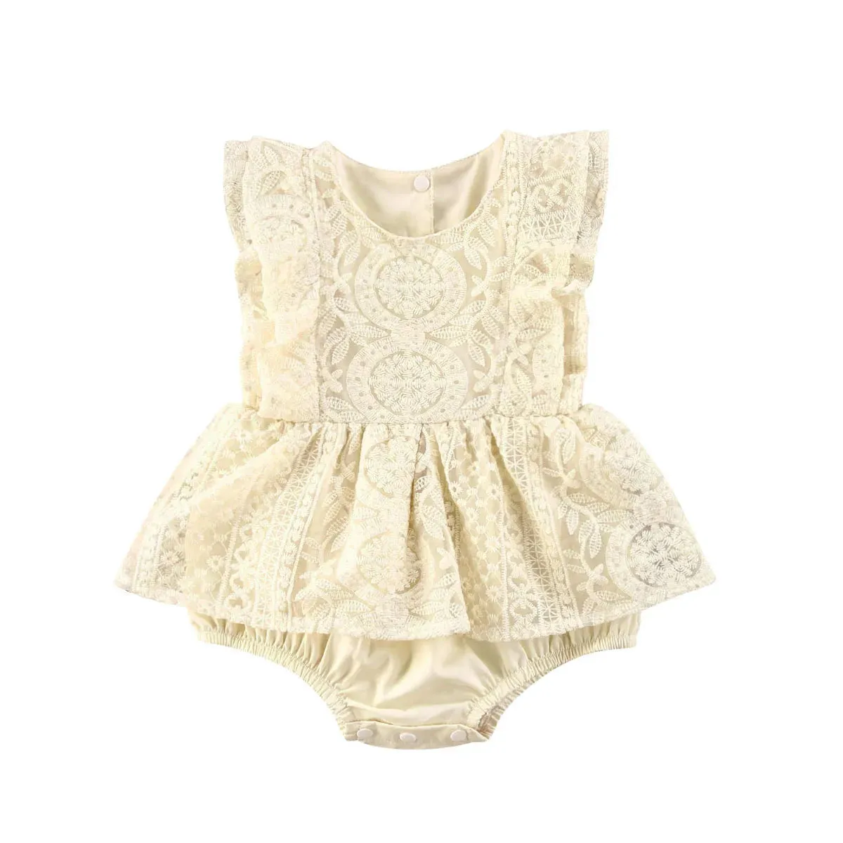 Baby Girls Lace Romper Dress