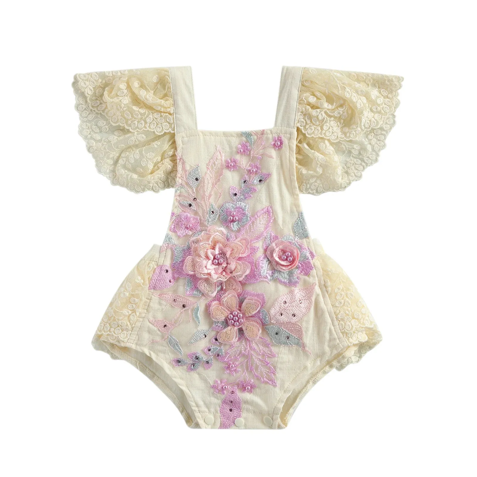 Baby Girls Lace Romper Dress