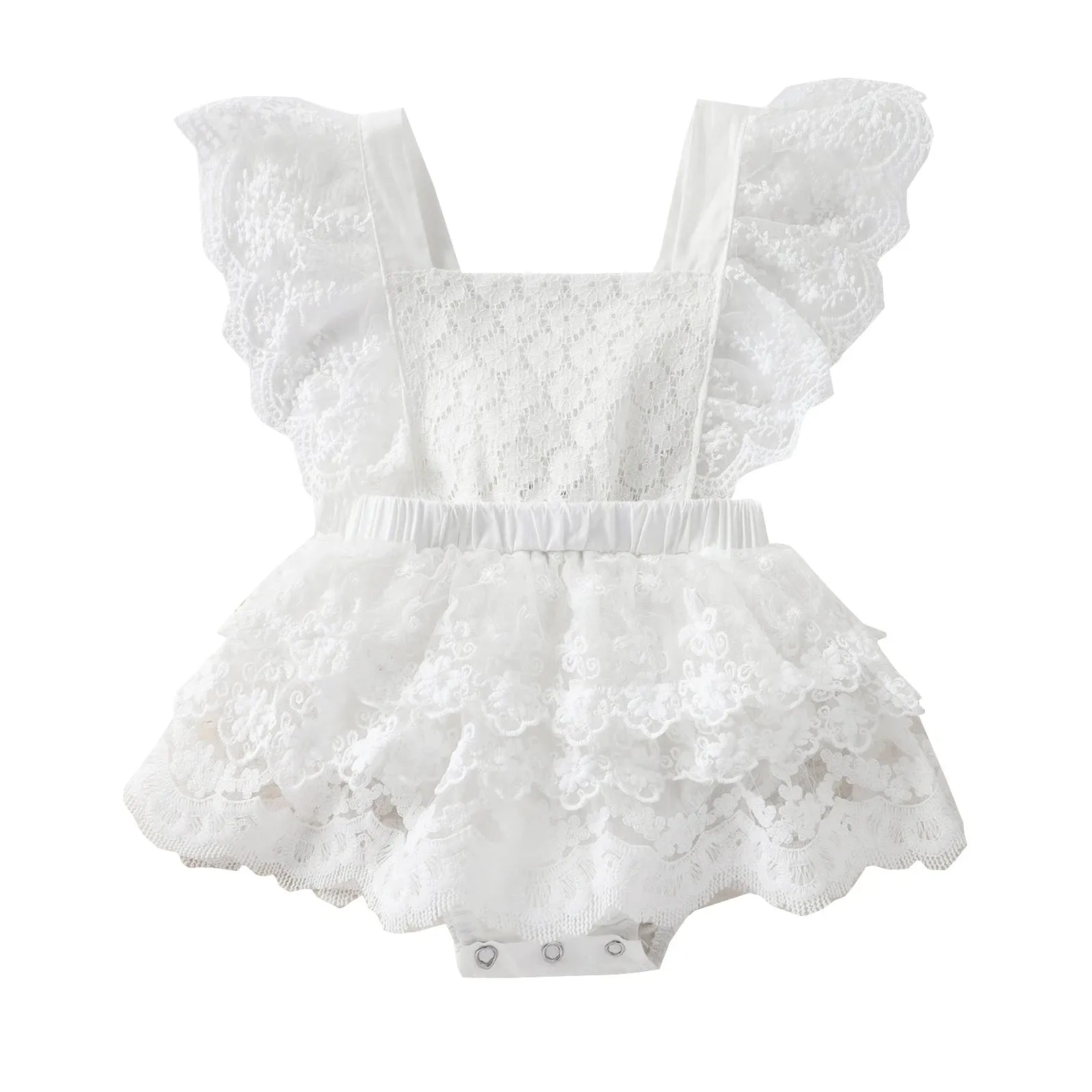 Baby Girls Lace Romper Dress