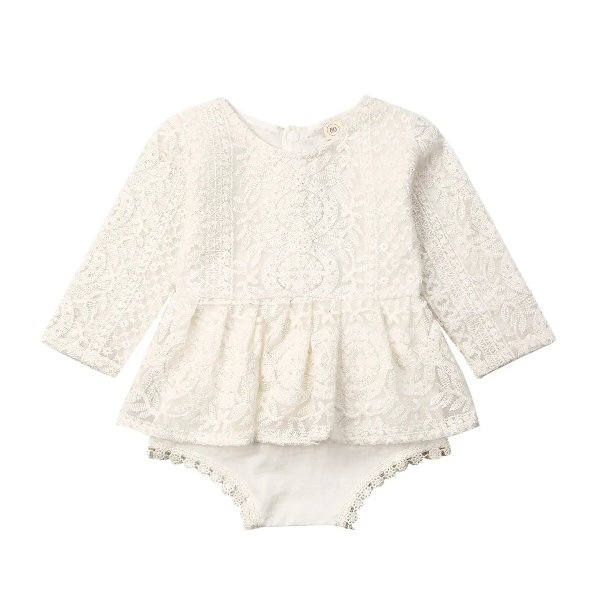 Baby Girls Lace Romper Dress