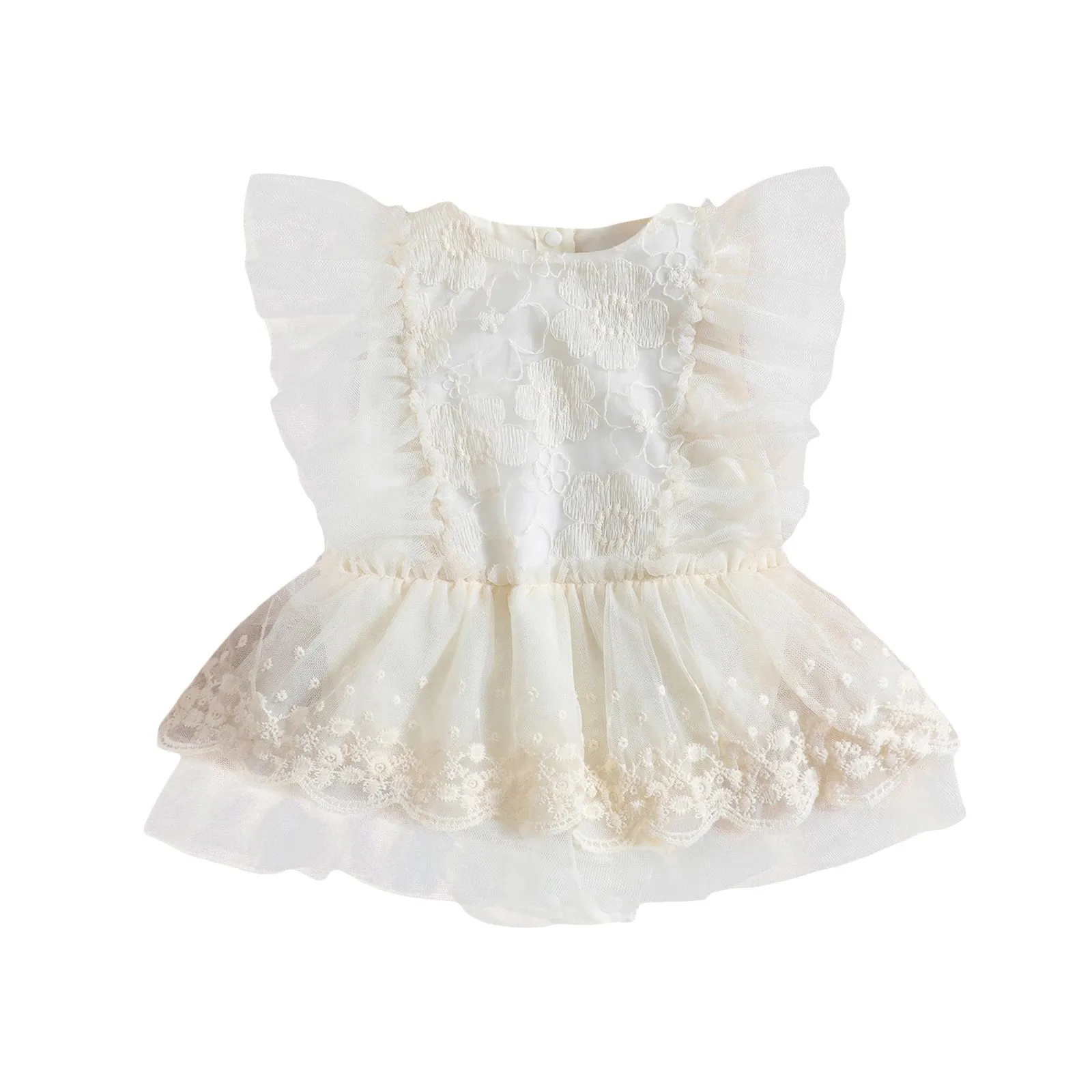 Baby Girls Lace Romper Dress