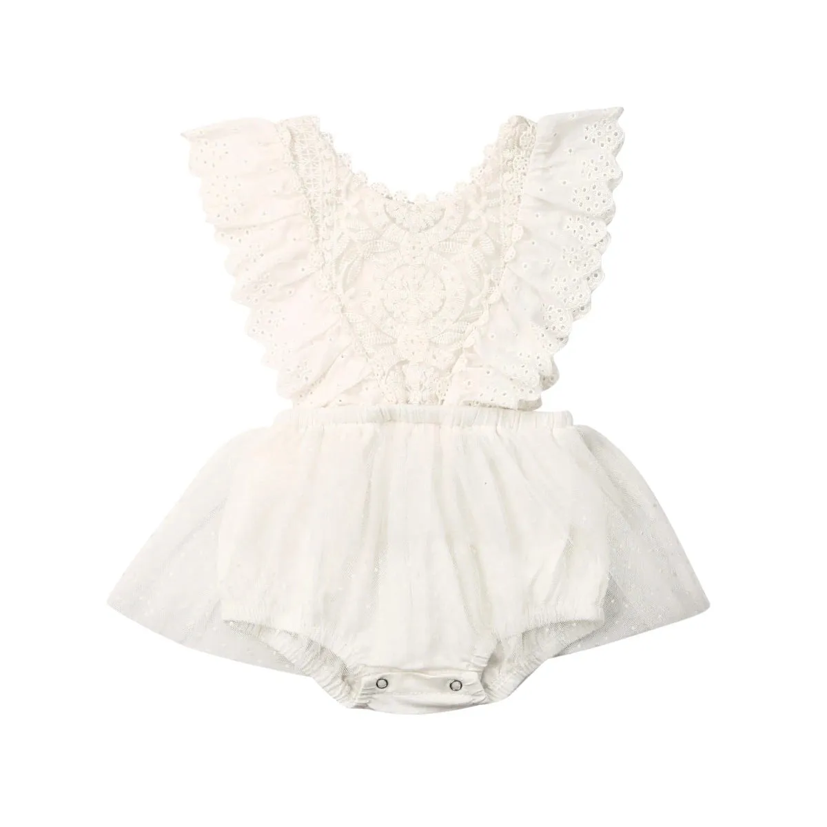 Baby Girls Lace Romper Dress