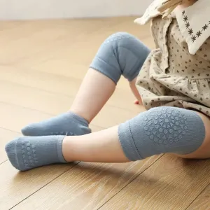Baby Leg Warmers & Knee Pad Socks Set – Cotton Crawling Protector for Newborns & Toddlers (0–3Y)