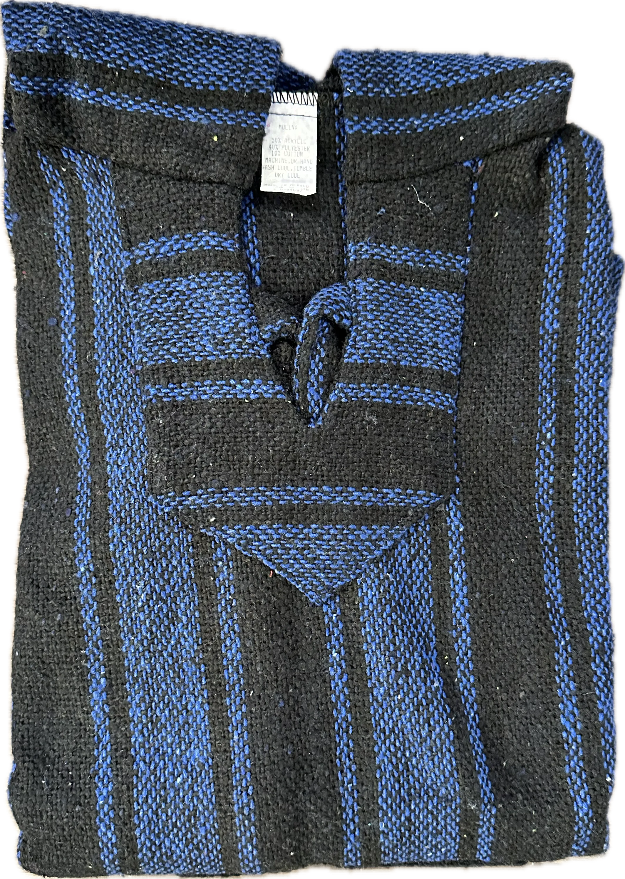 Baja Hoodie - Black/Blue