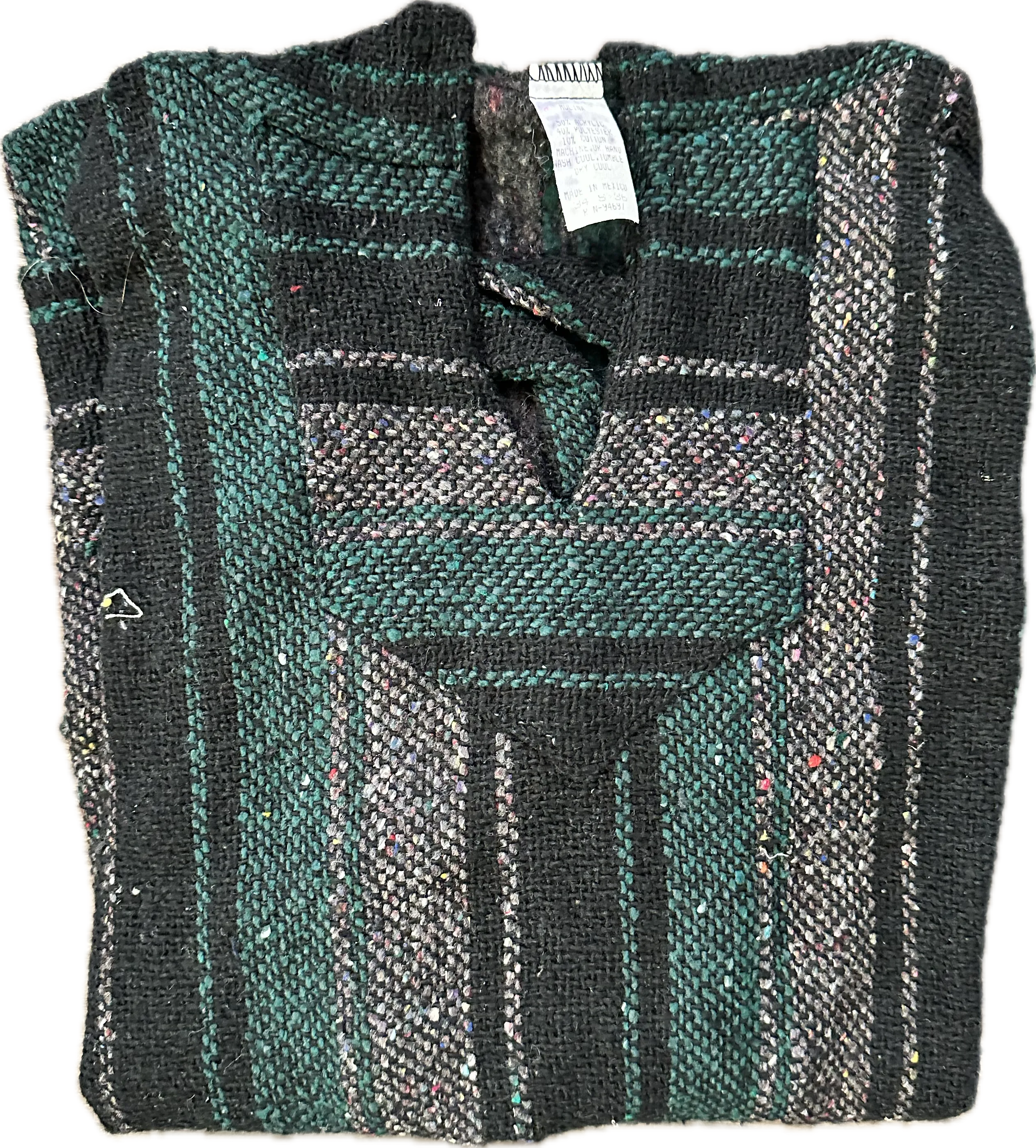 Baja Hoodie - Black/Tan/Green