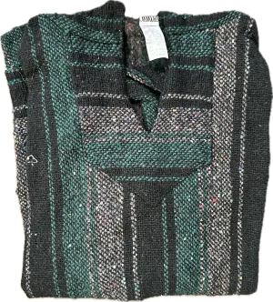 Baja Hoodie - Black/Tan/Green