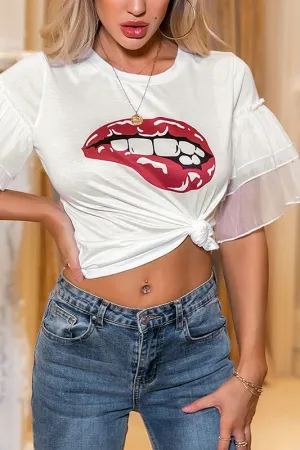 Baloa Red Lips T-shirt BIG ✨ MONTH ✨ SALE ✨