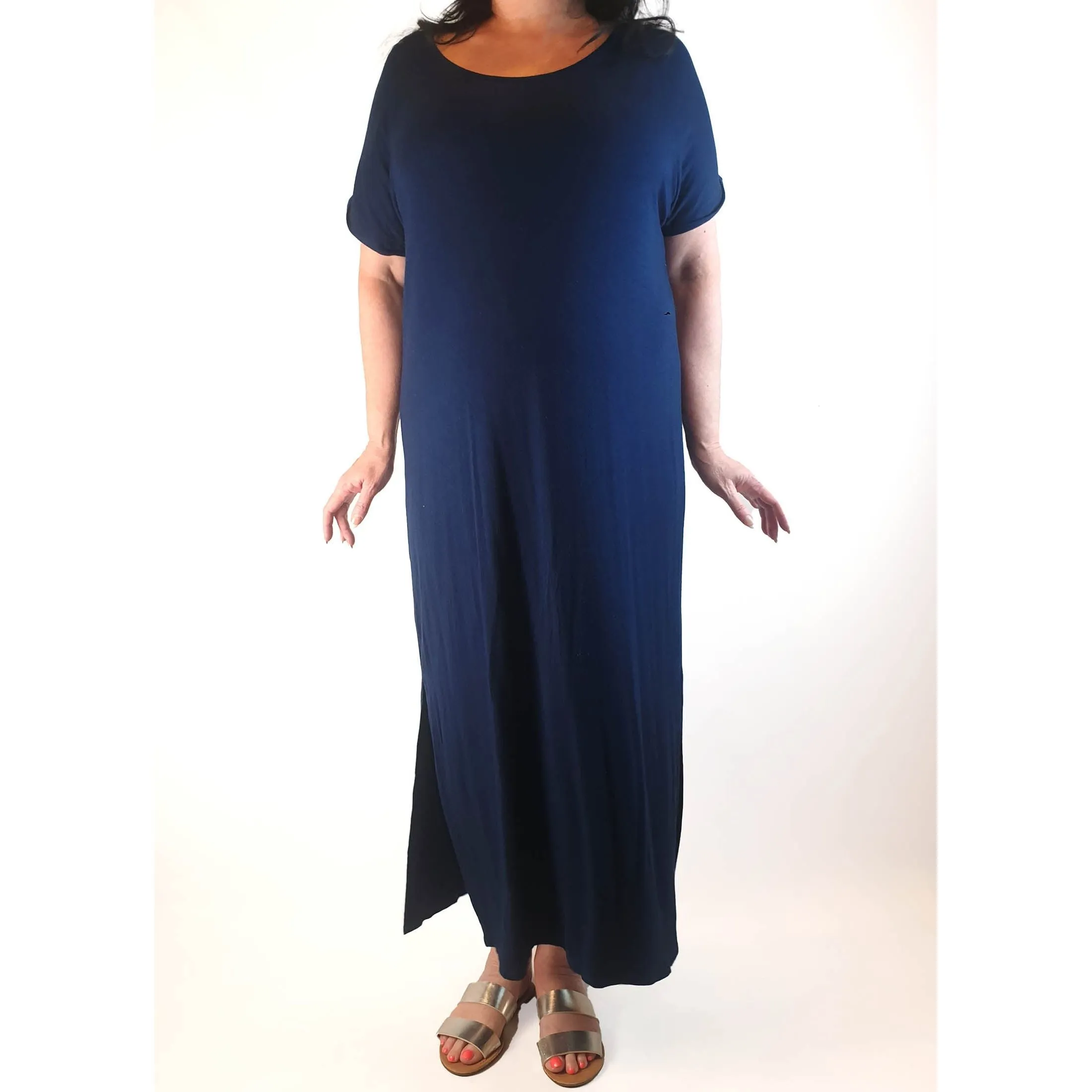 Bamboo Body navy tee shirt dress size XXL