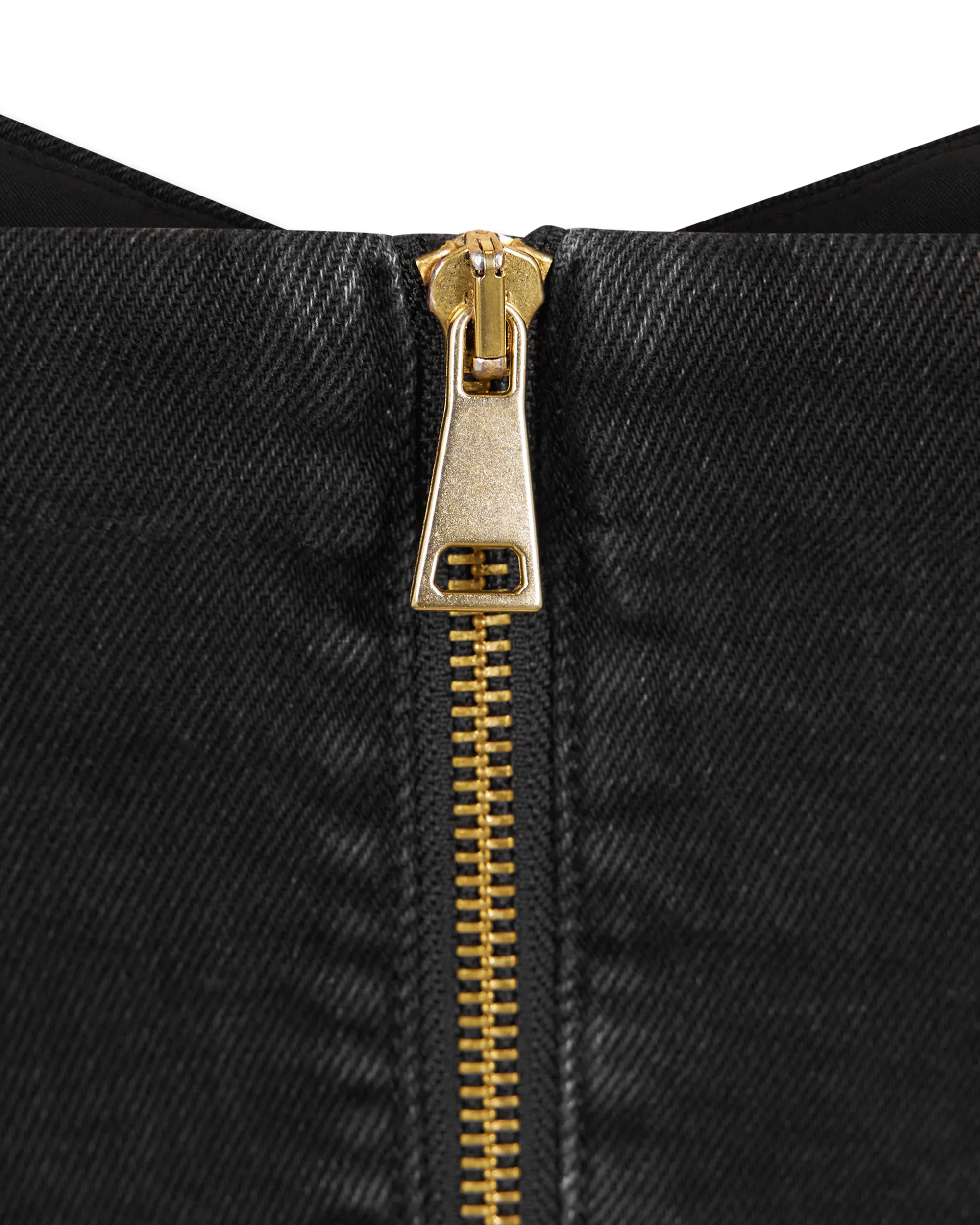 Baroque Buckle Denim Bustier