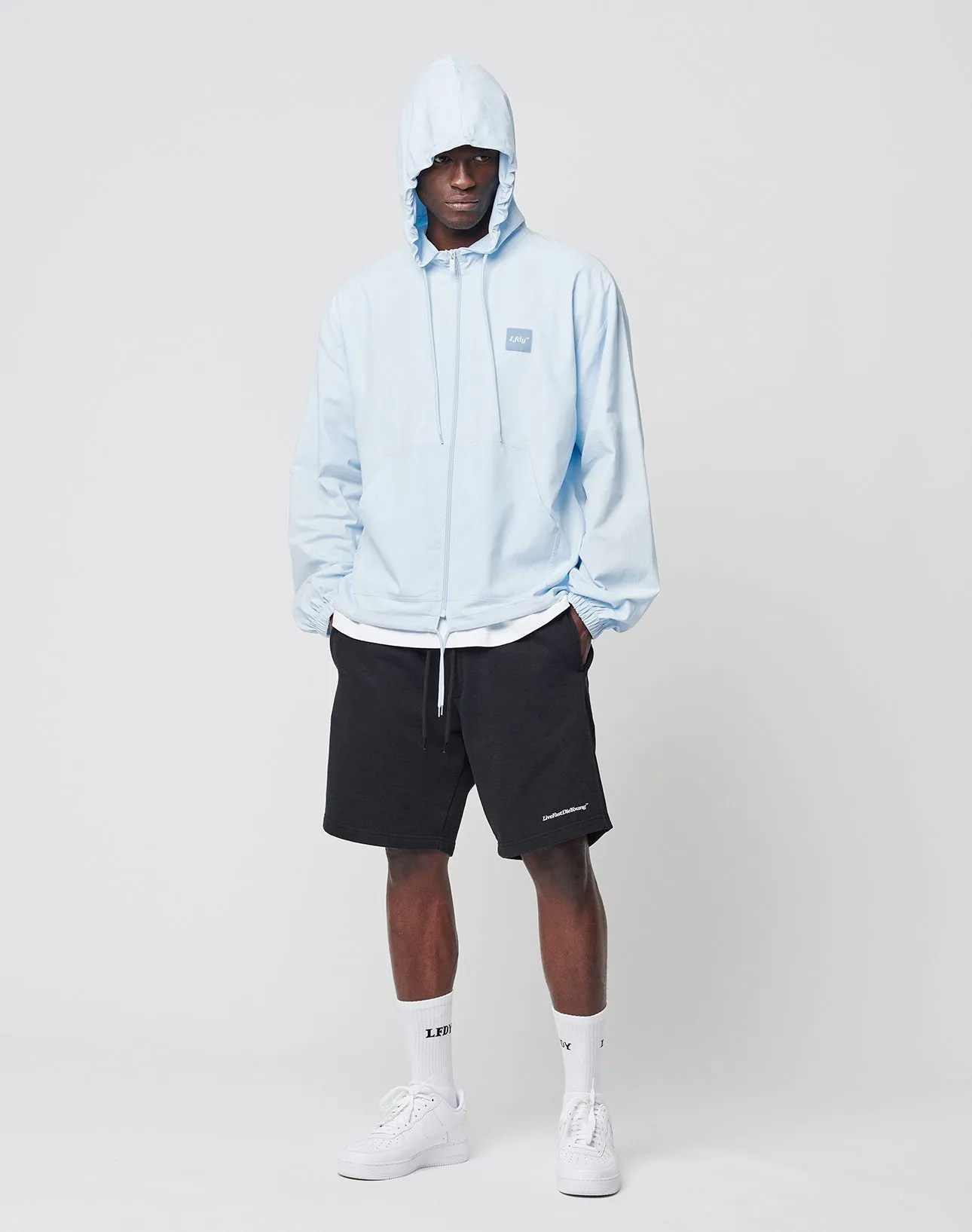 Basic Light Hooded Zip