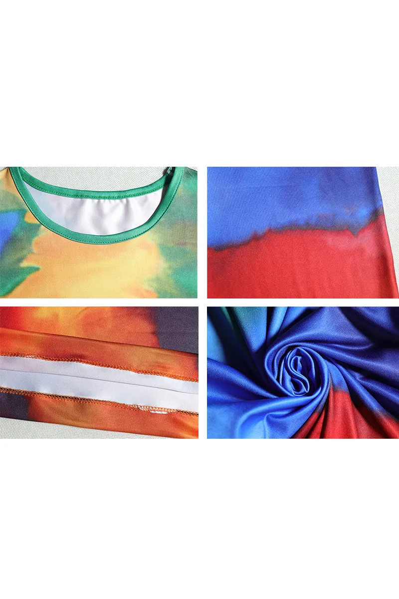 BG0114 Tie Dye Long Dress