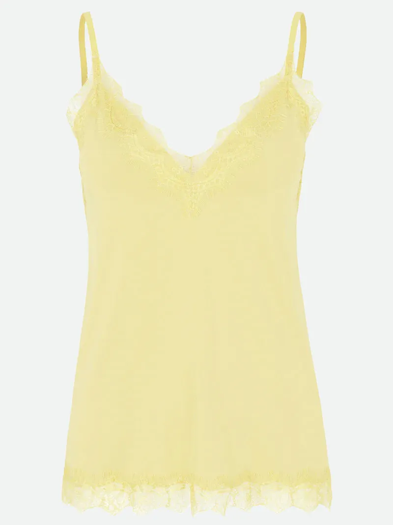 Billie Lace Cami - Pastel Yellow