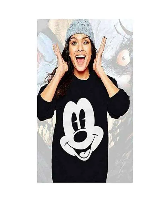 Black micky sweat shirt For and Women