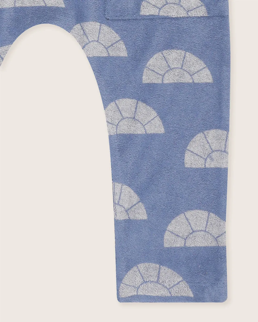 Blue Sun Rays Print Jumpsuit