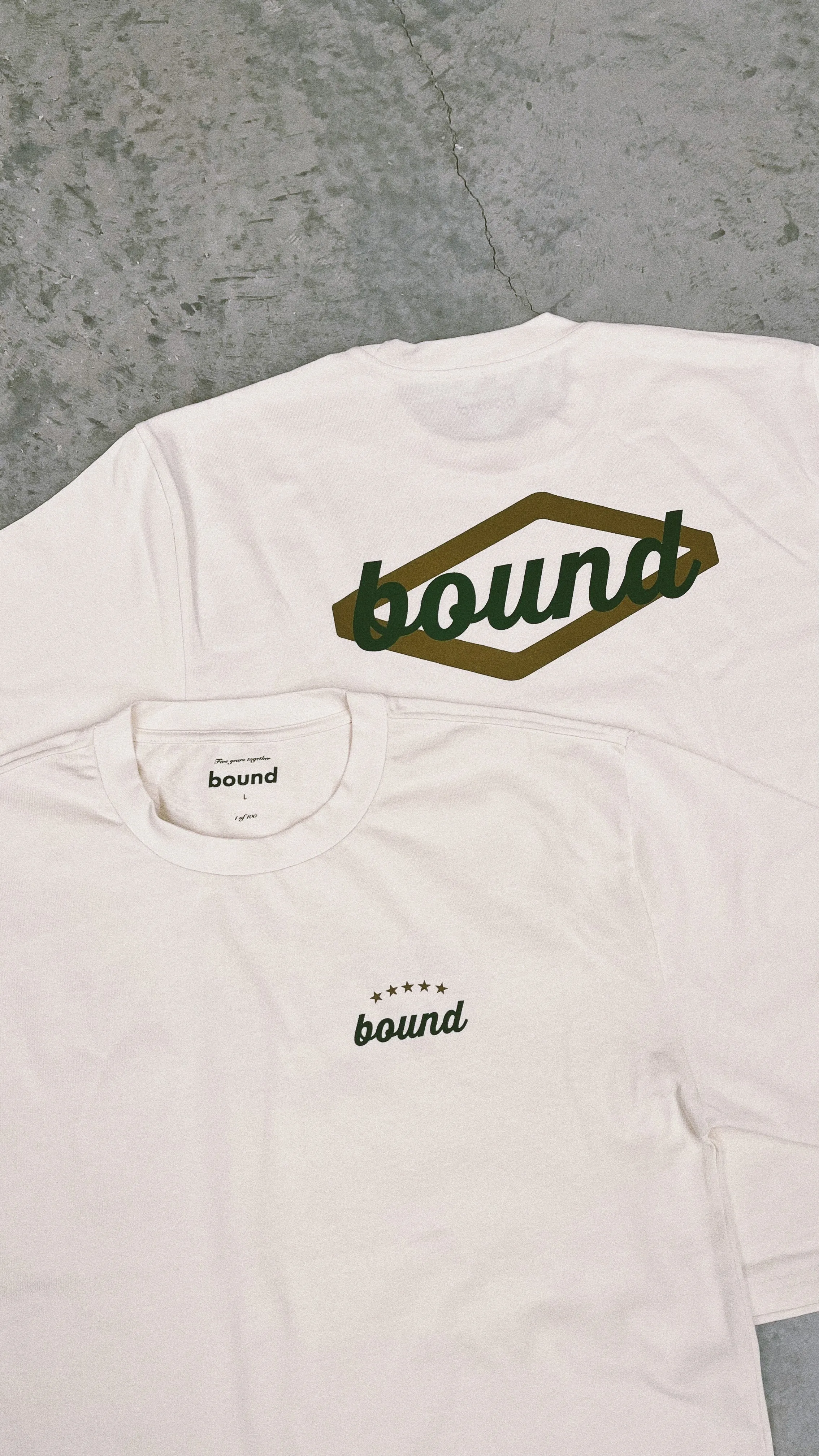 bound 'Hatch' 5 Years Heavy Tee - Ecru