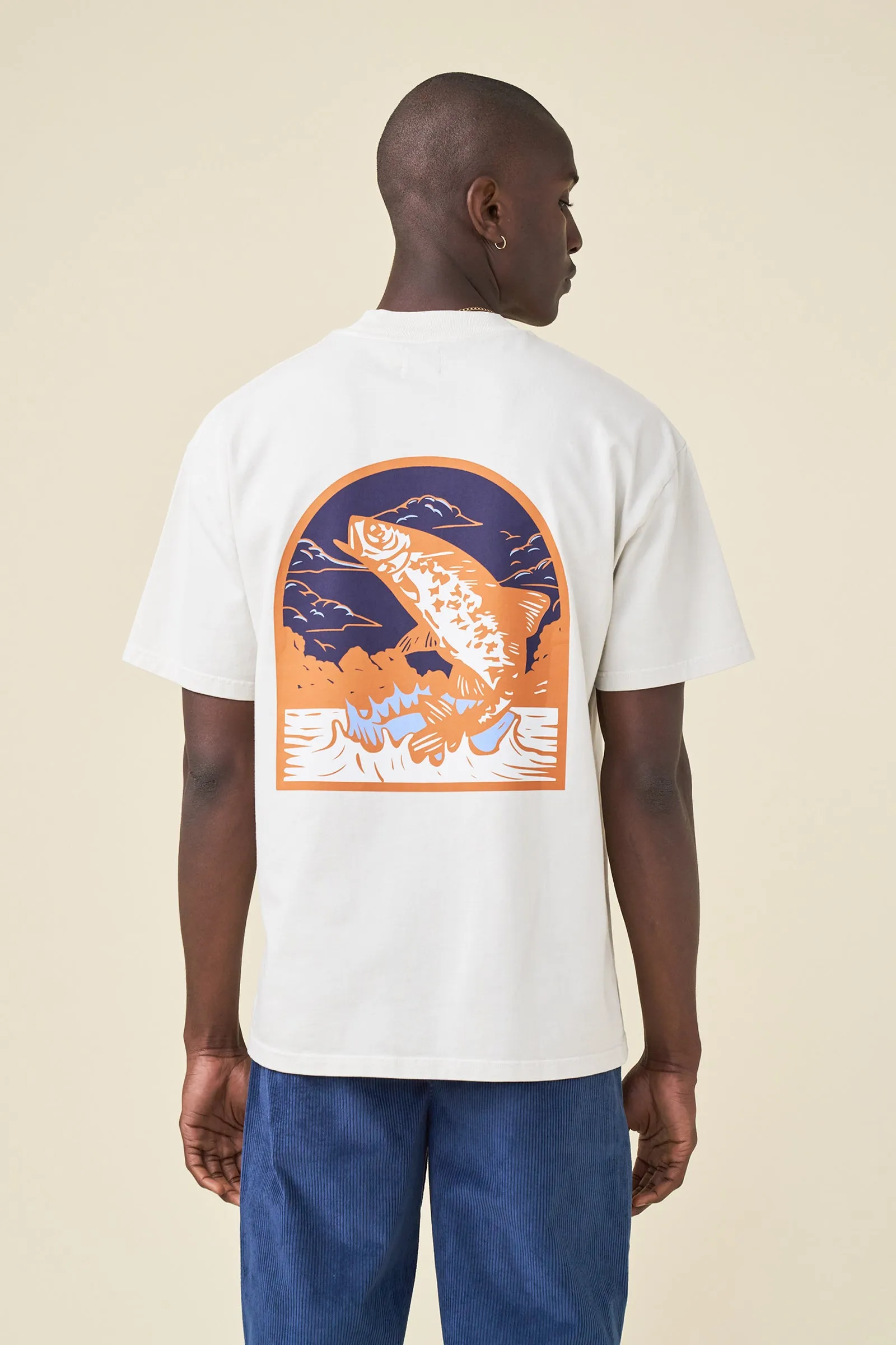 bound 'Marina Angling' Tee - Sand