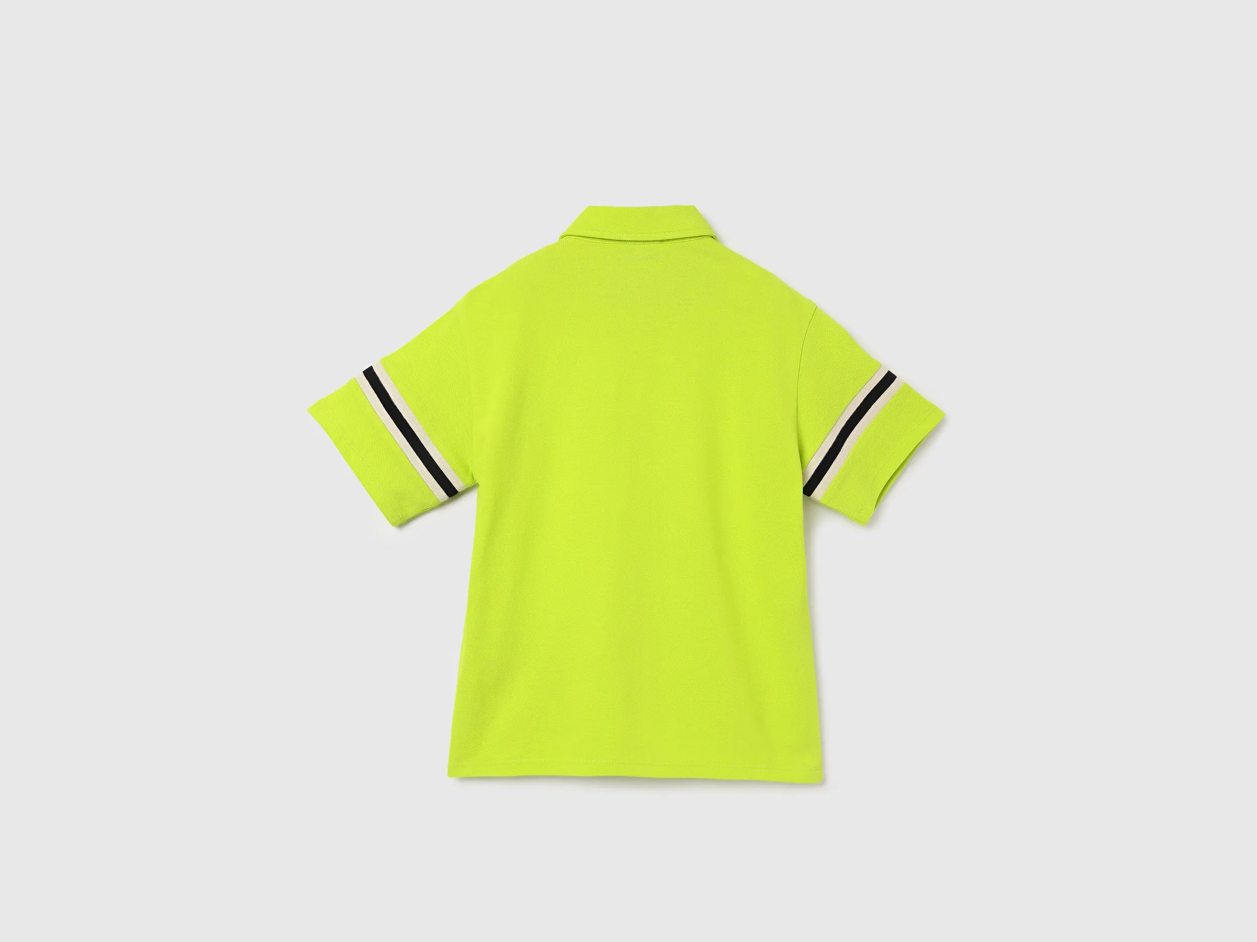 Boxy Fit Polo Neck Solid T-Shirts