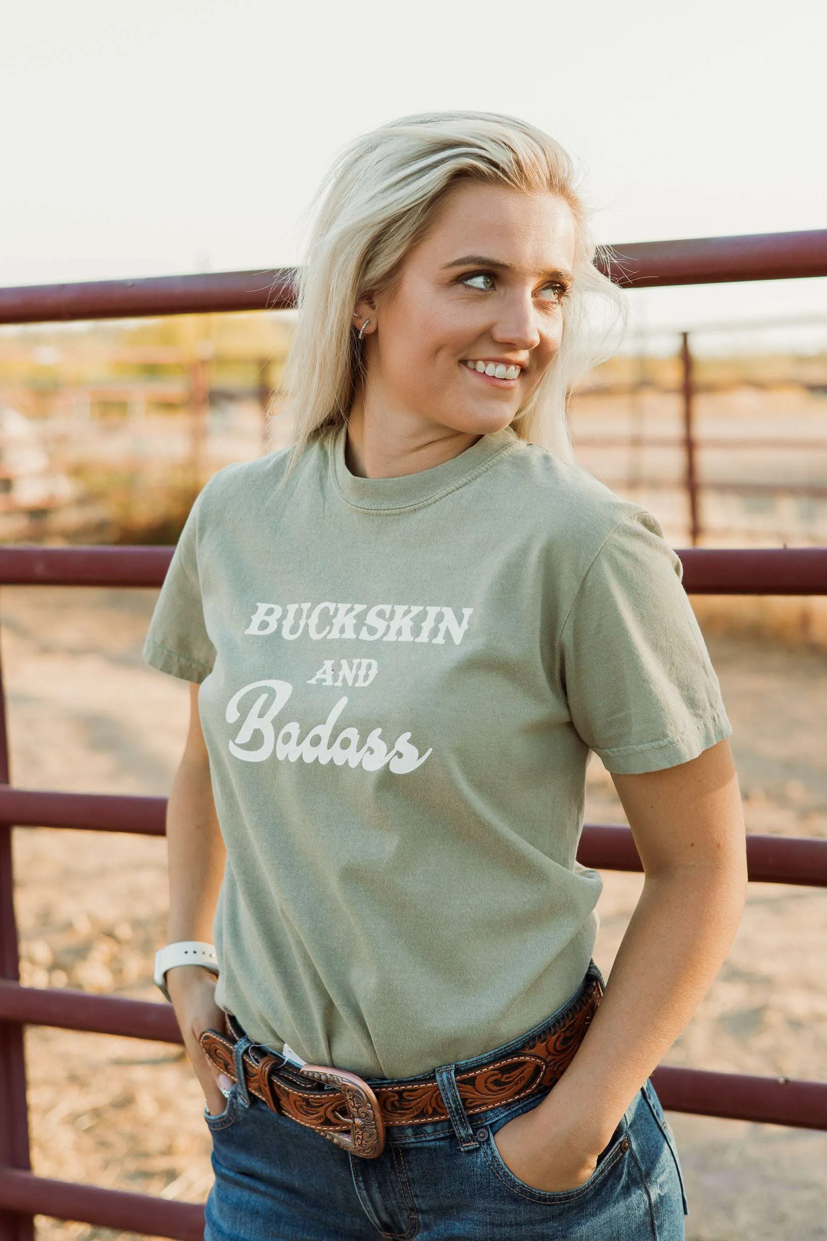 Buckskin and Bad*ss Tee