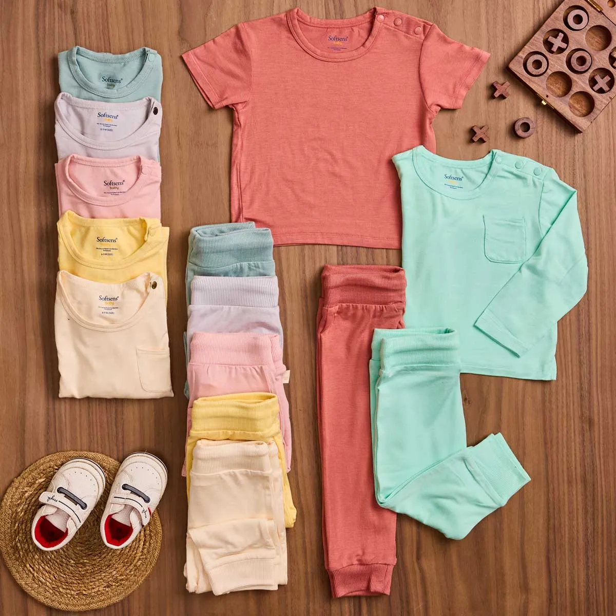 Buttercream Bamboo Top & Bottom Set