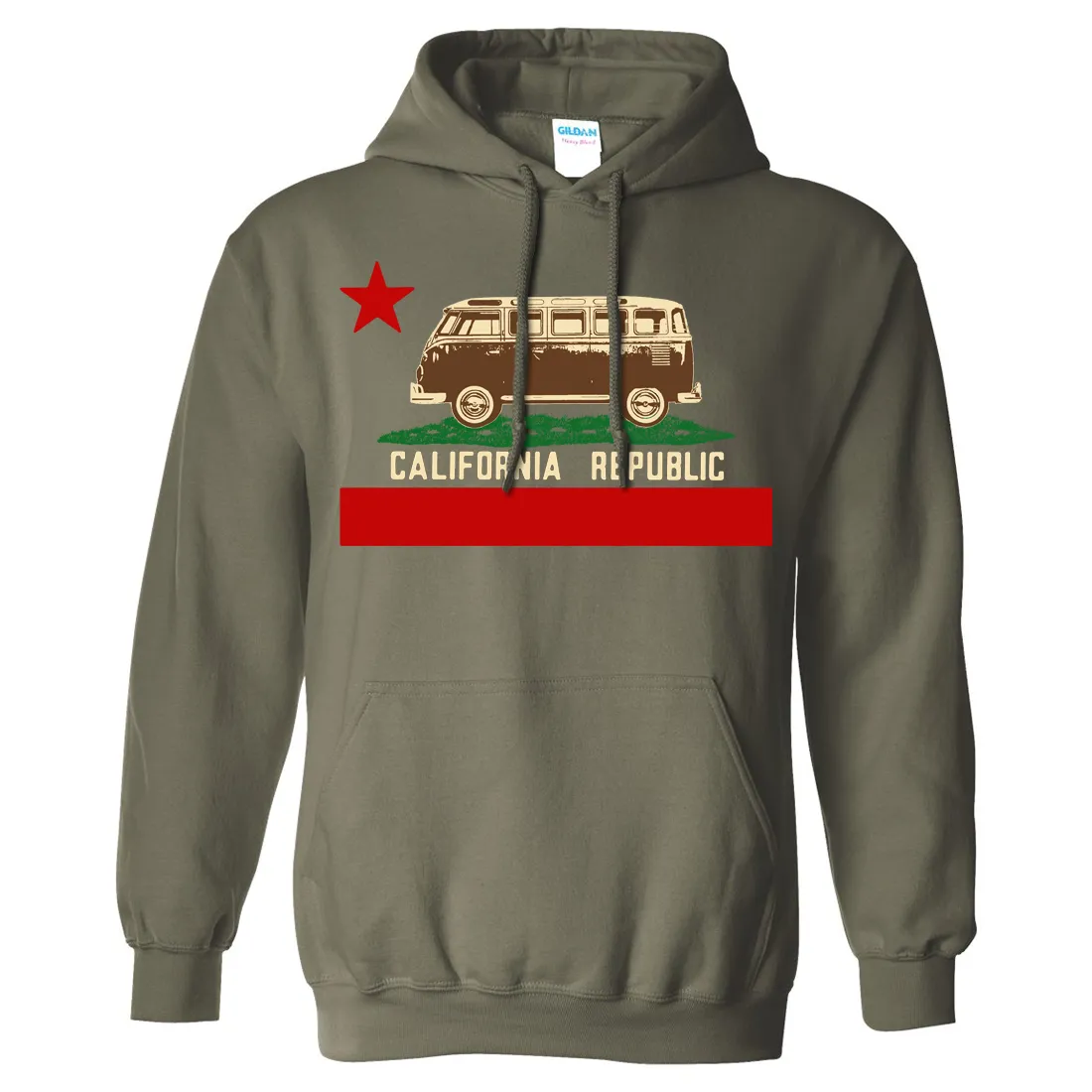California Republic Vintage Van Sweatshirt Hoodie