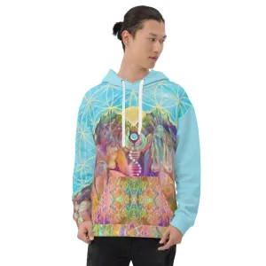 'Celestial Star, Telluric Heart' Unisex Hoodie