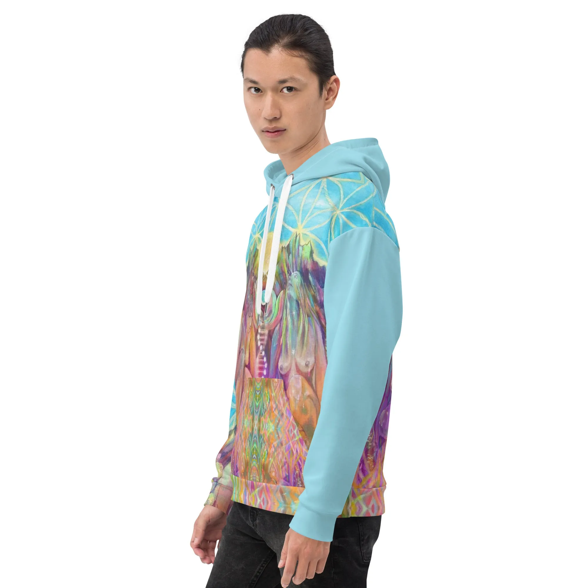 'Celestial Star, Telluric Heart' Unisex Hoodie