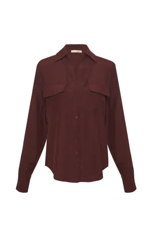 Classic Pocket Shirt Plum